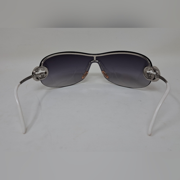 Gucci Women's Sunglasses Vintage Y2K Shield Silver Purple Gradient GG2773/S - Picture 10 of 16